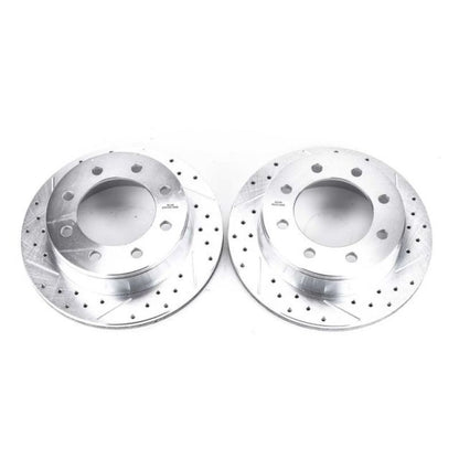 Power Stop 02-06 Chevrolet Avalanche 2500 Rear Evolution Rotores perfurados e ranhurados - Par