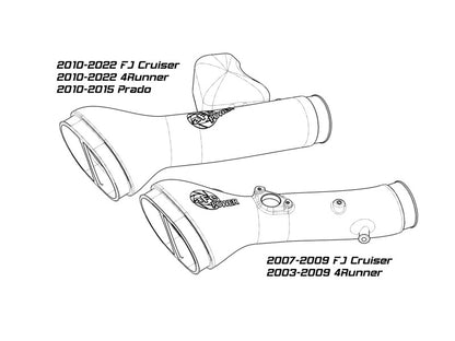 Sistema de admissão de ar frio aFe Momentum GT Pro 5R 07-17 Toyota FJ Cruiser V6-4.0L