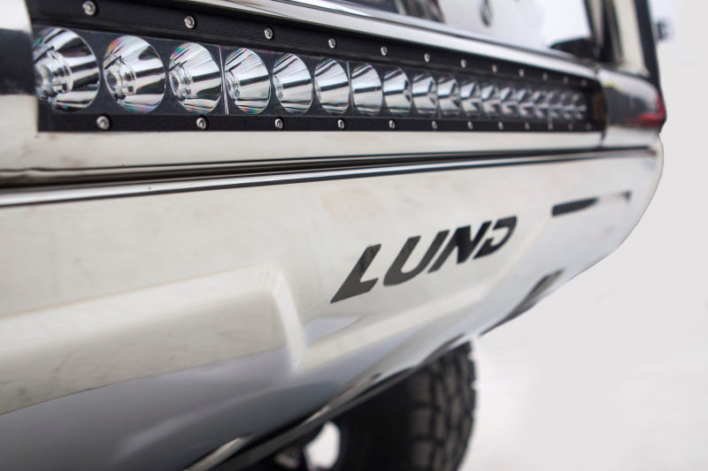Lund 16-17 Nissan Titan XD Bull Bar w/Light & Wiring - Polished