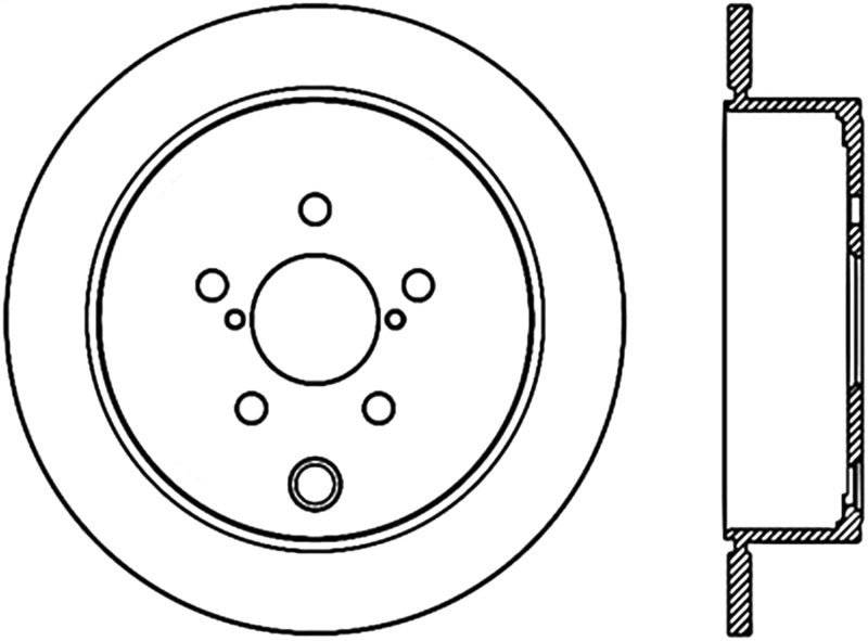 Stoptech 09-10 Subaru Forester / 08-10 Impreza/WRX Rotor CRYO-STOP trasero