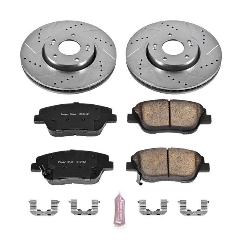 Power Stop 10-15 Hyundai Sonata Delantero Z23 Evolution Sport Kit de Frenos