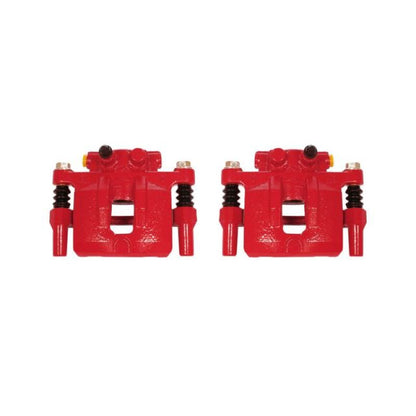 Power Stop 11-14 Chrysler 200 Pinzas traseras rojas con soportes - Par