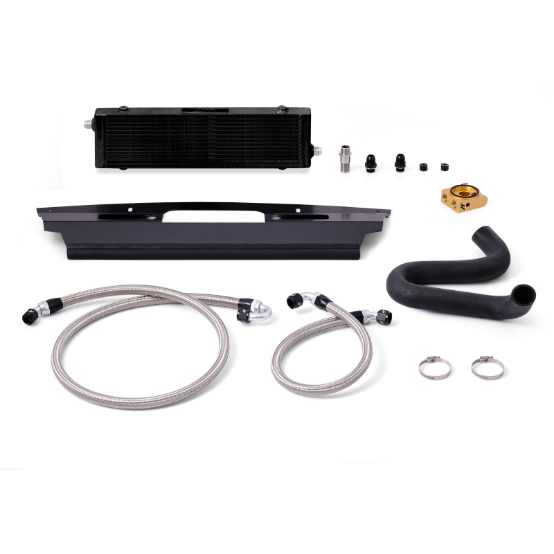 Mishimoto 2015+ Ford Mustang GT Kit de enfriador de aceite termostático - Negro