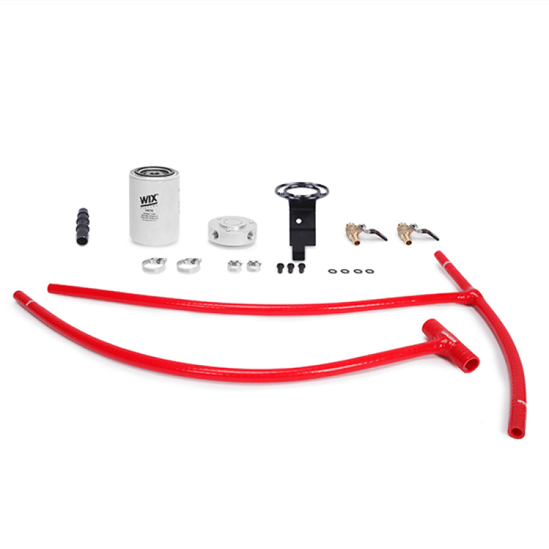 Mishimoto 03-07 Ford 6.0L Powerstroke Coolant Filtration Kit - Vermelho