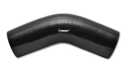 Conector de cotovelo de silicone reforçado vibrante com 4 camadas - ID de 4,5 polegadas - 45 graus. Cotovelo (PRETO)