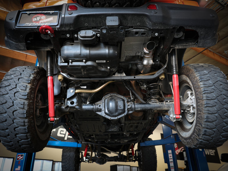 aFe 20-21 Jeep Wrangler (JL) Large Bore-HD 3 IN 304 Aço Inoxidável DPF-Back Sistema de Exaustão Hi-Tuck