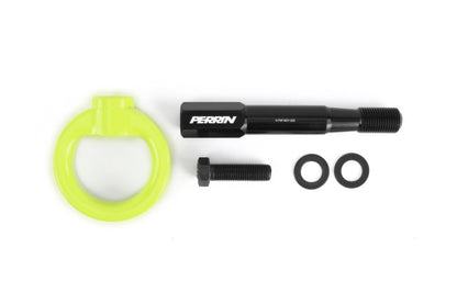 Perrin 15-17 Subaru WRX/STI Kit de gancho de remolque (delantero) - amarillo neón
