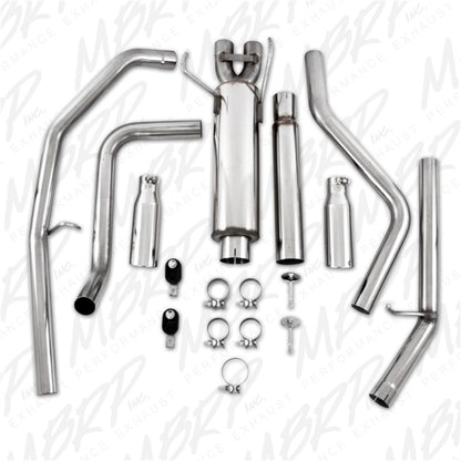 MBRP 2003 Dodge Ram Hemi 1500 5.7L SC/CC-SB Cat Back Doble parte trasera