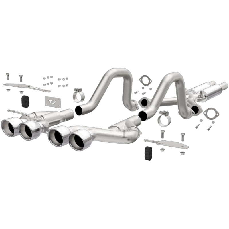 Magnaflow 00-04 Chev Corvette V8 5.7L Comp Series Quad Ctr Rr Exit SS Cat-Back Perf Escape