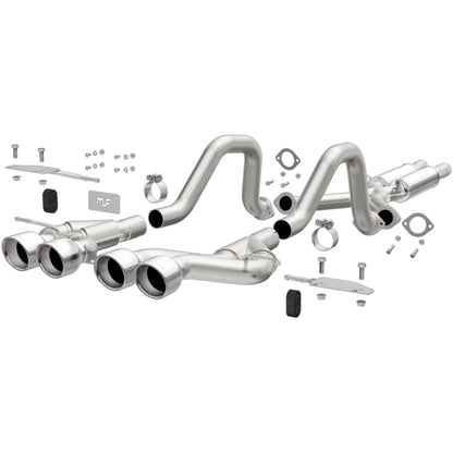 Magnaflow 00-04 Chev Corvette V8 5.7L Comp Series Quad Ctr Rr Exit SS Cat-Back Perf Escape
