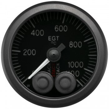 AutoMeter - EXHAUST GAS TEMP, PRO-CONTROL, 52MM, BLK, 0-1100 °C (ST3513)
