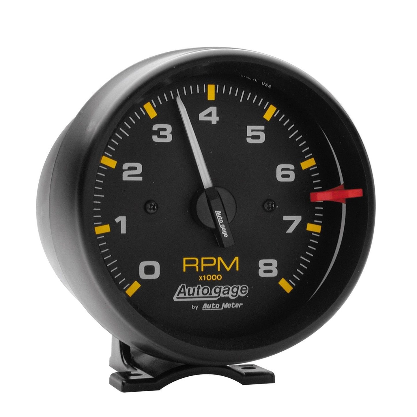 AutoMeter - 3-3/4" PEDESTAL TACHOMETER, 0-8,000 RPM, BLACK/BLACK, AUTO GAGE (2300)