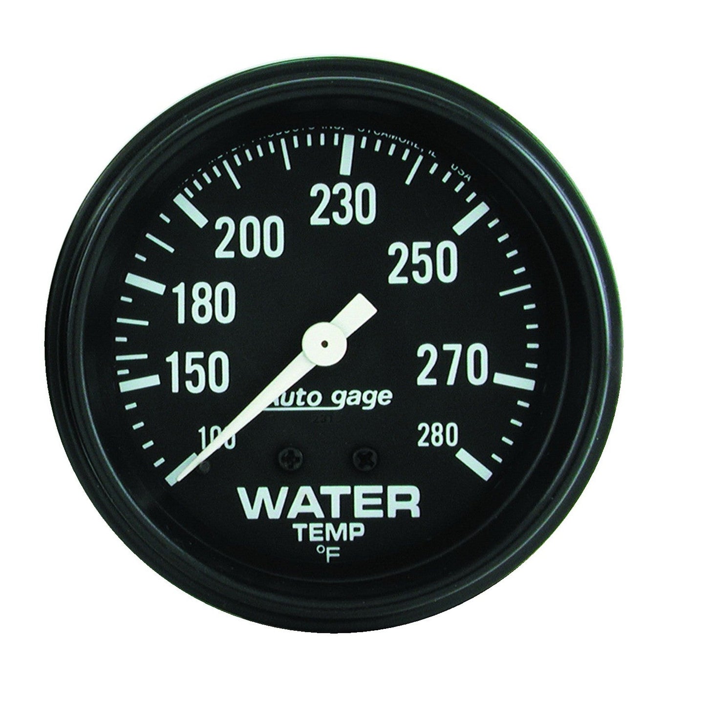 AutoMeter - 2-5/8" WATER TEMPERATURE, 100-280 °F, 6 FT., MECHANICAL, FULL SWEEP, AUTO GAGE (2313)