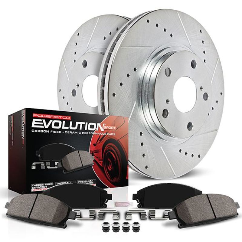 Power Stop 20-21 Toyota Prius Prime Front Z23 Evolution Sport Brake Kit