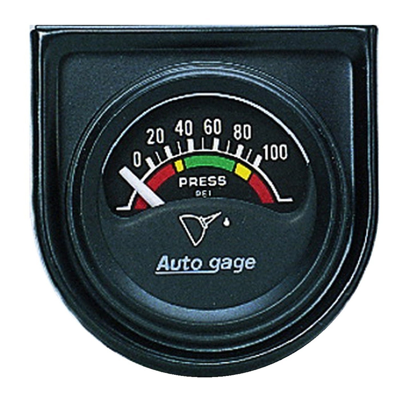 AutoMeter - 1-1/2" OIL PRESSURE, 0-100 PSI, AIR-CORE, SHORT SWEEP, AUTO GAGE  (2354)