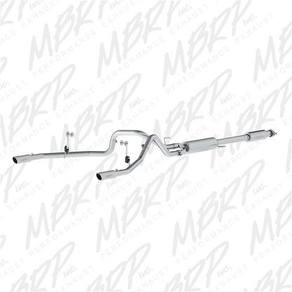 MBRP 2015 Ford F-150 5.0L 3in Cat Back Doble salida trasera AL Sistema de escape