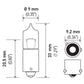 Hella Bulb H6W 12V 6W BAX9s T2.75