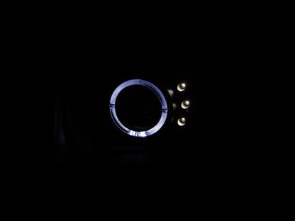 ANZO 2003-2006 Honda Element Projector Faróis c/ Halo Black