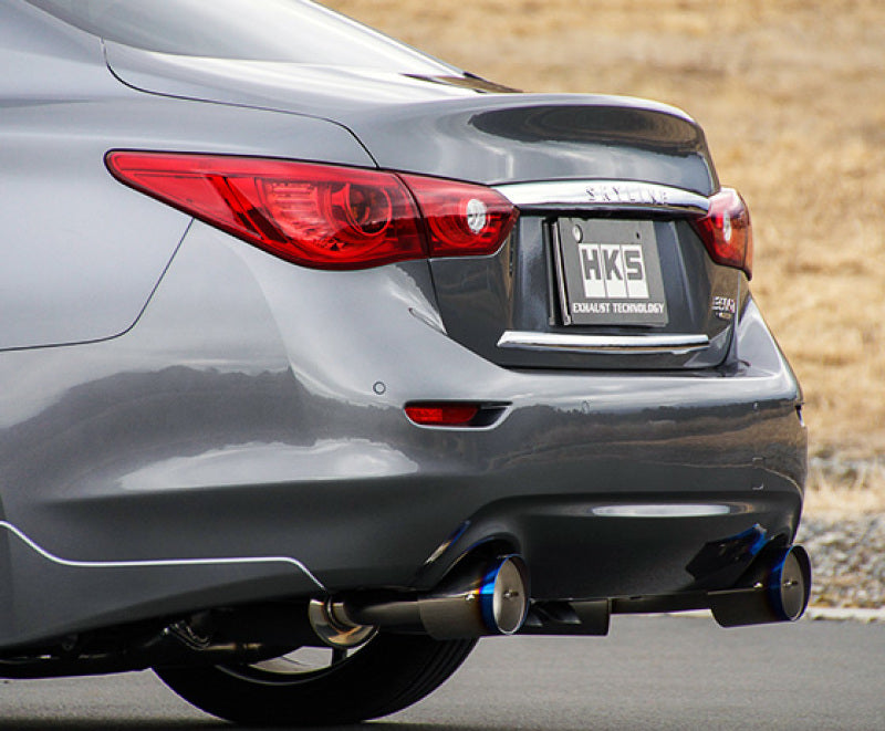 Escape HKS Infiniti Q50 Hybrid VQ37 Dual Hi-Power con punta de titanio Catback