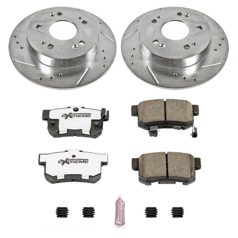 Power Stop 13-15 Acura ILX trasero Z26 Street Warrior Kit de freno