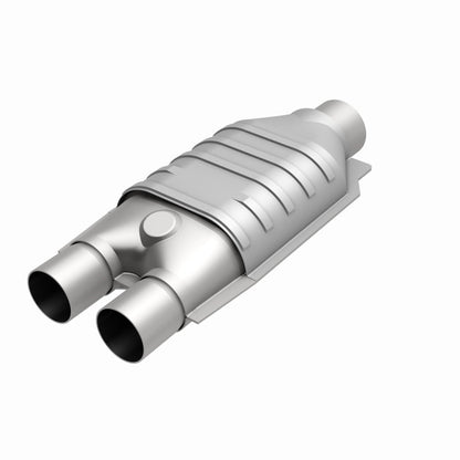 MagnaFlow Universal Catalytic Converter 2inch Inlet/2.5inch Outlet Dual/Single Oval Shape