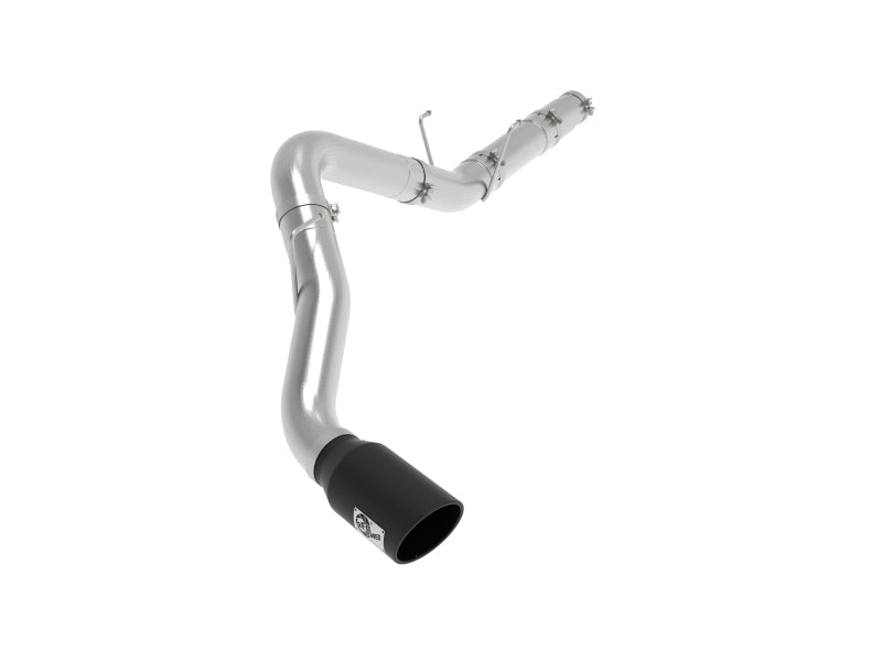 aFe ATLAS 5in DPF-Back Sistema de escape de acero alumbre con punta negra 19-20 Ram Diesel Trucks L6-6.7L (td)