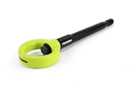 Perrin 08-14 Subaru WRX/STI Kit de gancho de remolque (delantero) - amarillo neón