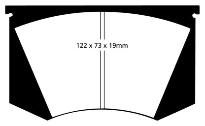 EBC 64-66 Ac Cobra 7.0 Yellowstuff Front Brake Pads