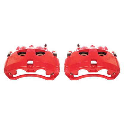 Power Stop 09-10 Dodge Ram 2500 Pinzas delanteras rojas con soportes - Par