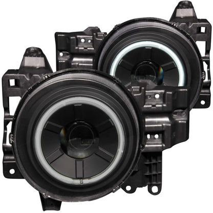 ANZO 2007-2013 Toyota Fj Cruiser Projetor Faróis com halo preto
