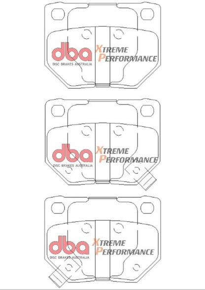 Pastilhas de freio traseiro DBA 06-07 Subaru WRX XP650