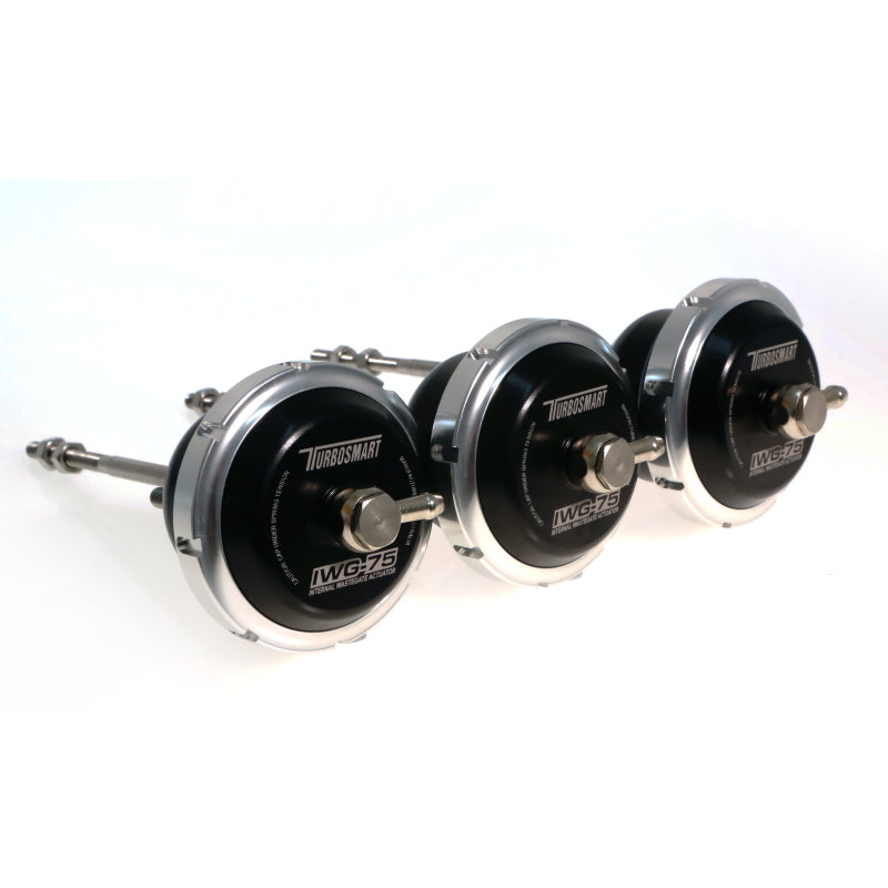Turbosmart Universal IWG75 Borg Warner B1 120 mm Rod Black 14PSI Válvula de descarga interna