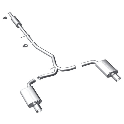 MagnaFlow 11-13 Ford Explorer V6 3.5L SS Catback Escape Dupla Saída Traseira Dividida com Pontas SS de 3,5 pol.
