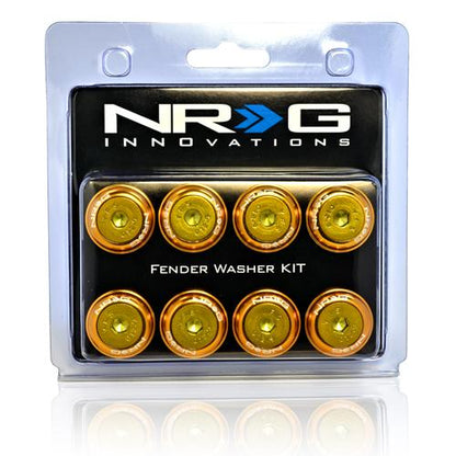 NRG - FENDER WASHER KIT; RIVETS FOR PLASTIC; COLOR MATCHED; SET OF 8