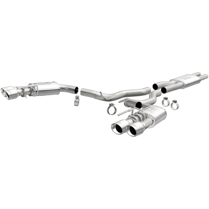 MagnaFlow SYS Cat-Back 2018 Ford Mustang GT 5.0L Street Dual Exit Puntas pulidas de 4 pulgadas