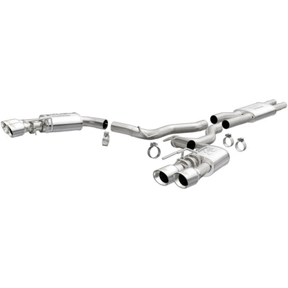 MagnaFlow SYS Cat-Back 2018 Ford Mustang GT 5.0L Street Dual Exit Puntas pulidas de 4 pulgadas