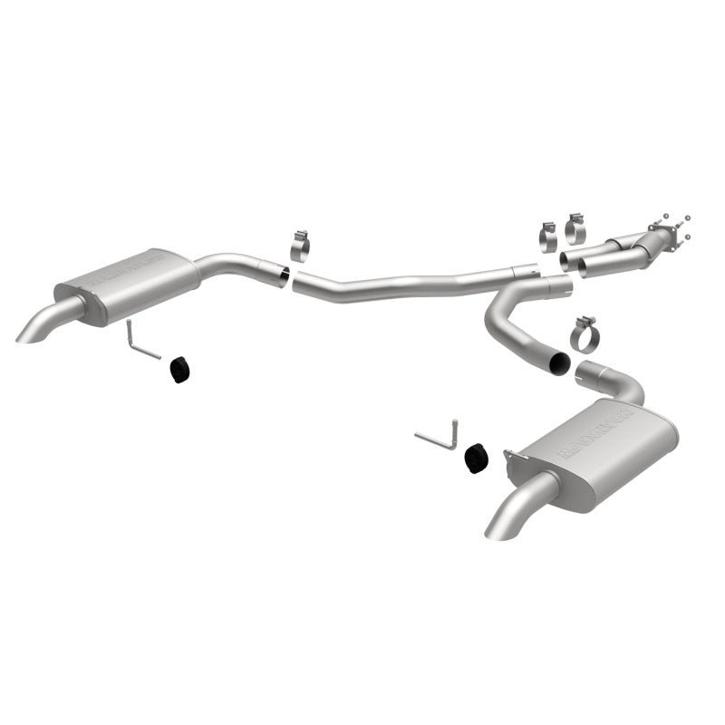 MagnaFlow 75-79 Chevy Corvette V8 5.7L Doble salida trasera dividida Acero inoxidable Cat-Back Perf Escape