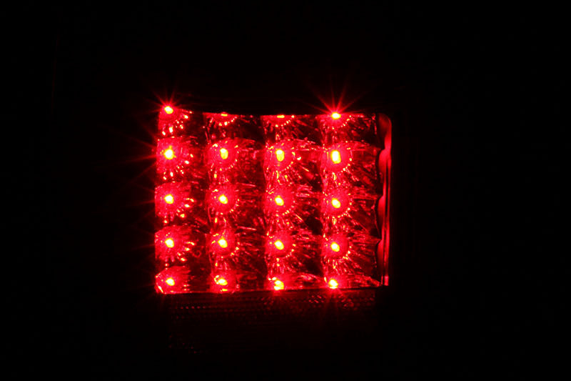 ANZO 2001-2002 Toyota 4 Runner LED lanternas traseiras pretas