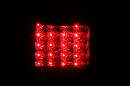 ANZO 2001-2002 Toyota 4 Runner LED lanternas traseiras pretas