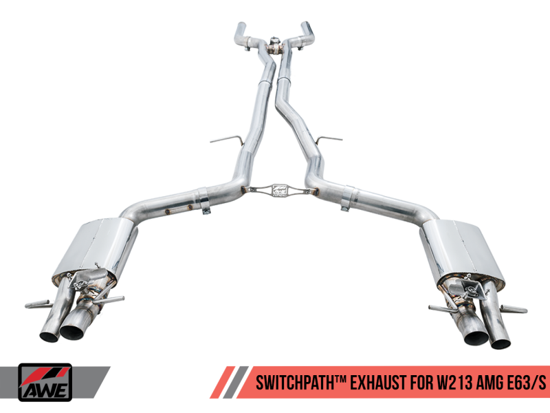 Sistema de escape AWE Tuning Mercedes-Benz W213 AMG E63/S Sedan/Wagon SwitchPath - para carros DPE