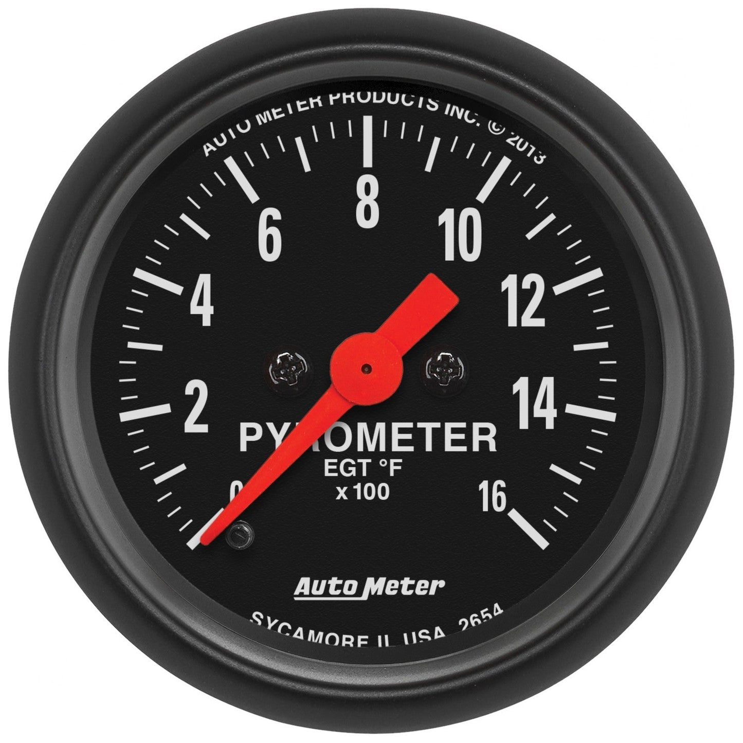 AutoMeter - 2-1/16" PYROMETER, 0-1600 °F, STEPPER MOTOR, Z-SERIES (2654)