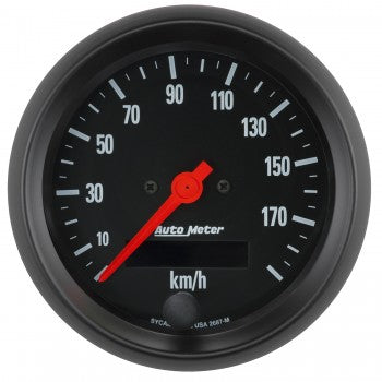 AutoMeter - VELOCÍMETRO DE 3-3/8", 0-190 KM/H, ELÉCTRICO, SERIE Z (2687-M)
