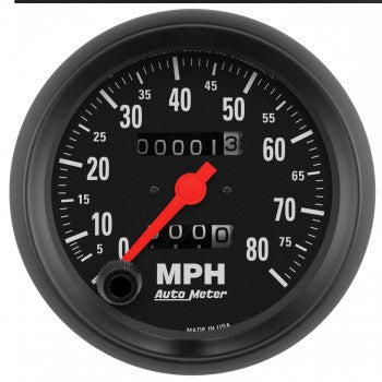 AutoMeter - 3-3/8" SPEEDOMETER, 0-80 MPH, MECHANICAL, Z-SERIES (2690)