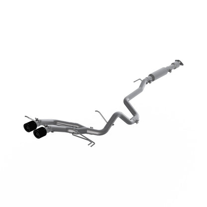 MBRP 13-18 Hyundai Veloster Turbo Dual Exit T409 2 1/2in Cat Back con puntas de fibra de carbono