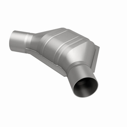 MagnaFlow Universal Catalytic Converter 2 inch Angled O/O PC2 Front