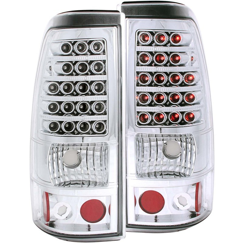 ANZO 2003-2006 Chevrolet Silverado 1500 LED lanternas traseiras cromadas