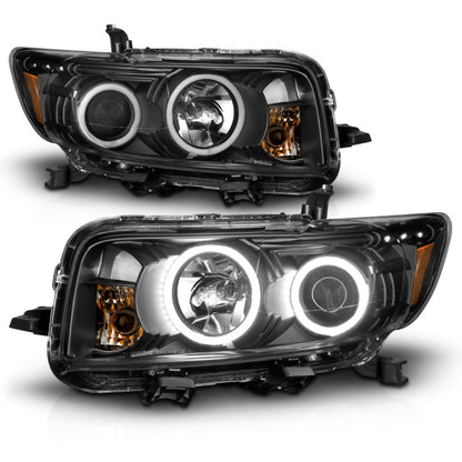 ANZO 2008-2010 Scion Xb Proyector Faros delanteros con Halo Negro