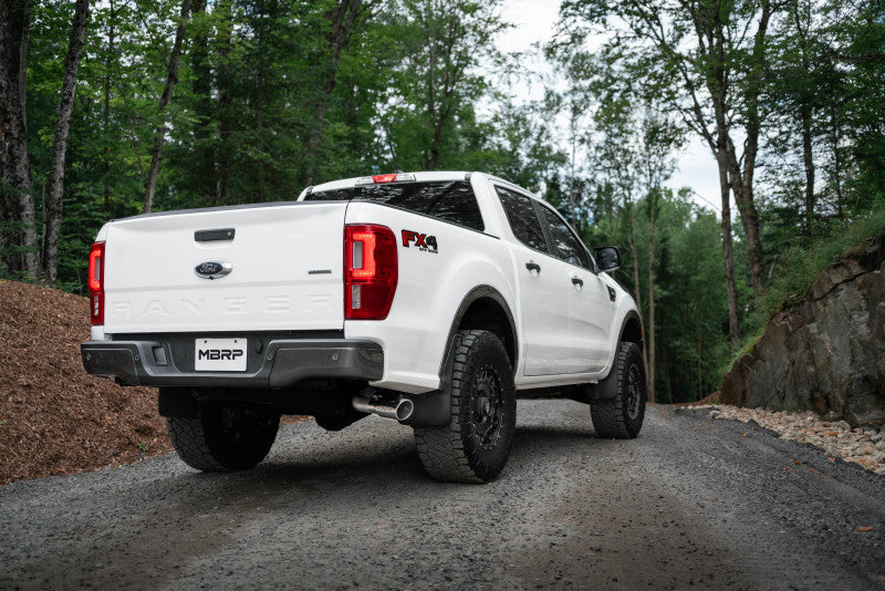MBRP 2019 Ford Ranger Ecoboost 2.3L 4in OD Punta Salida de un solo lado 3in AL Cat Back