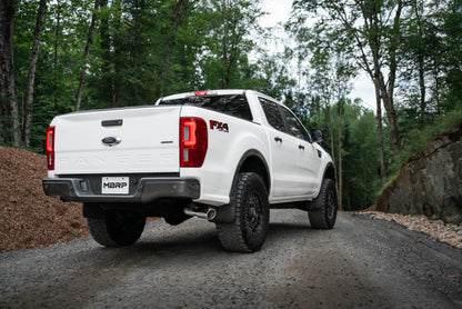 MBRP 2019 Ford Ranger Ecoboost 2.3L 4in OD Punta Salida de un solo lado 3in Black Coated Cat Back