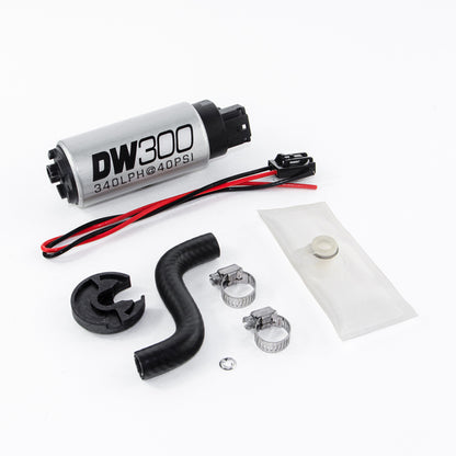 DeatschWerks 85-97 Ford Mustang DW300 320 LPH Bomba de combustible en tanque con kit de instalación